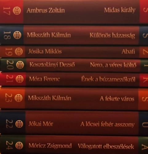 Ambrus Zoltn, Mikszth Klmn, Jsika Mikls, Kosztolnyi Dezs, Mra Ferenc, Jkai Mr, Mricz Zsigmond - A magyar prza klasszikusai 17-24.