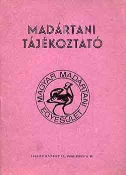Mad�rtani t�j�koztat� 1981. j�lius-augusztus-szeptember