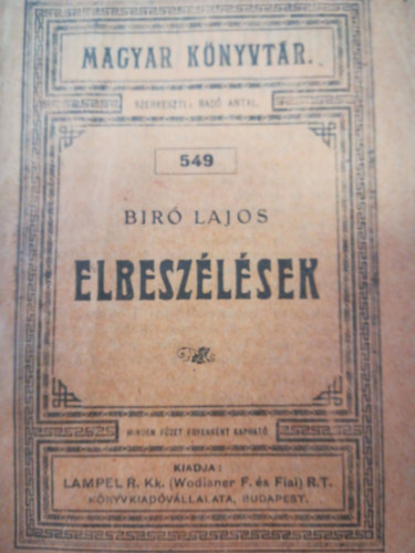 Biró Lajos - Elbeszélések