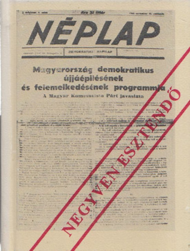 Negyven esztendő (minikönyv) (számozott)