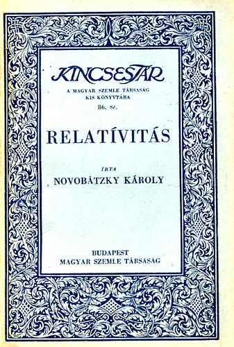 Novobátzky Károly - Relatívitás