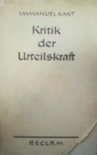 Immanuel Kant - Kritik der Urteilskraft