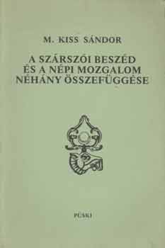 M. Kiss Sándor - A szárszói beszéd és a népi mozgalom néhány összefüggése