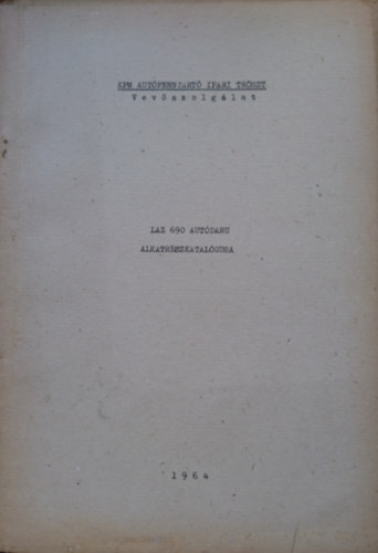 LAZ 690 aut�daru alkatr�szkatal�gusa