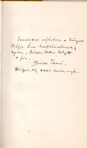 B�rdos Artur - Alkonyat (�jabb versek)- amerikai kiad�s