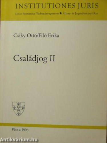Csiky Ott� - Csal�djog I.-II.