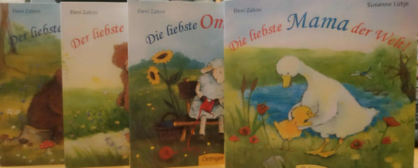 Eleni Zabini, Susanne Lütje - 4 db mesekönyv, lapozó: Die liebste Mama der Welt! + Die liebste Oma der Welt! + Der liebste Papa der Welt! + Der liebste Opa der Welt!