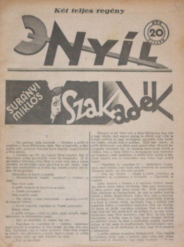 Dr. Sznt Andor (szerk.) - Nyl I. vfolyam 30. szm