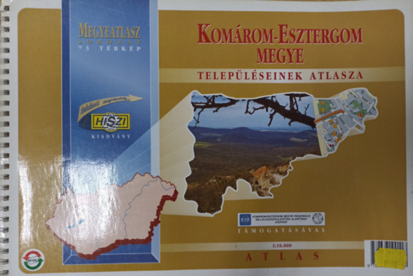 Komárom-Esztergom megye településeinek atlasza - 76 település részletes térképe