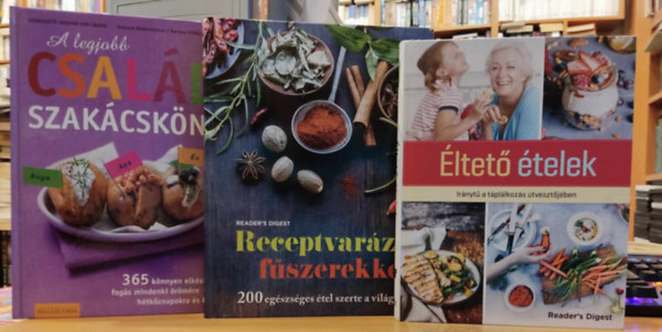 Reader's Digest vlogats - 3 db gasztronmia: ltet telek + Receptvarzs fszerekkel + A legjobb csaldi szakcsknyv