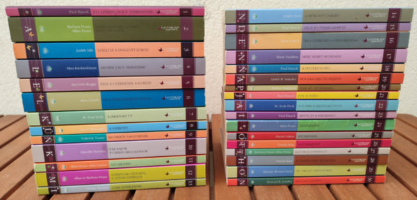 Paul Hauck, Barbara Pease, Allan Pease, Judith Sills, Mira Kirshenbaum, Jan-Uwe Rogge, Alon Gratch, M. Scott Peck, Leo F. Buscaglia, Vekerdy Tam�s, Harville Hendrix, Alan Garner, Shirley Trickett, Je - L�lekb�v�r k�nyvek sorozat 1-30.
