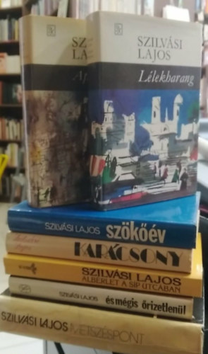 Szilv�si Lajos - 7 db-os K�NYVMENT� AJ�NLAT, Szilv�si Lajos reg�nyei: Metsz�spont+ �s m�gis �rizetlen�l+ Alb�rlet a S�p utc�ban+ Kar�csony+ Sz�k��v+ L�lekharang+ Appassionata