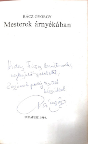 Rácz György - Mesterek árnyékában
