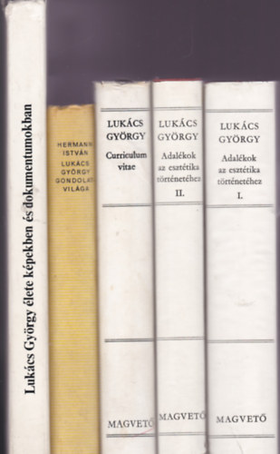 Lukcs Gyrgy, Hermann Istvn, Kardi va (szerk.), Fekete va (szerk.) - Lukcs Gyrgytl, Lukcs Gyrgyrl knyvcsomag 4 db