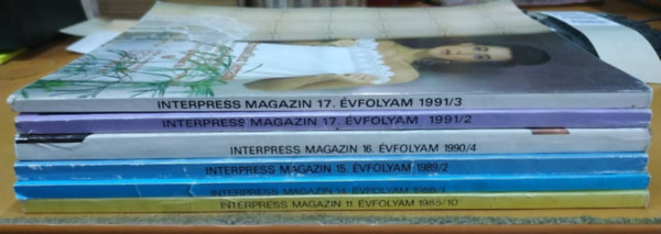 Ivanics István (főszerk.), Martos Gábor - 6 db IPM magazin, szórványszámok