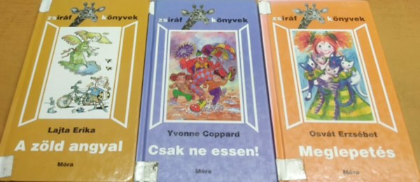 Lajta Erika, Osv�t Erzs�bet, Yvonne Coppard - 3 db Zsir�f k�nyv: A z�ld angyal + Csak ne essen! + Meglepet�s