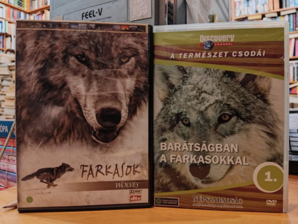 2 db termszetfilm a farkasokrl: Farkasok + Bartsgban a farkasokkal (2 DVD)