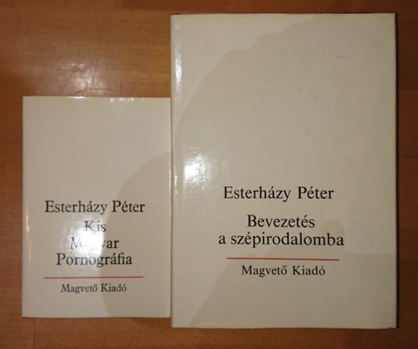 Esterhzy Pter - 2 db Esterhzy knyv: Bevezets a szpirodalomba, KIs magyar pornogrfia