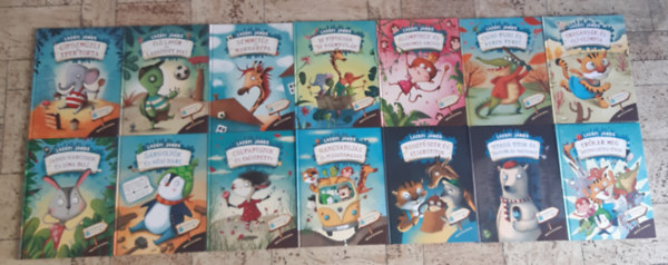 Lackfi J�nos - Dombont�li mes�k 1-14. (14 db): Gipszm�zli, �l� lav�r, Semmit�z, Se pipogy�k, �lompince, Csihi-Puhi, �regany�k, Jap�n harcosok, S�rgoly�k, Csupapiszok, Hangyatoj�k, Koszf�szek, Titkos titok, Er�kar