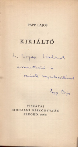 Papp Lajos - Kikilt- versek