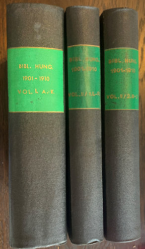 Petrik G�za (szerk.) - Magyarorsz�gi k�nyv�szet - Hasonm�s kiad�sok sorozata - 1901-1910. I-II. (h�rom k�tetben)