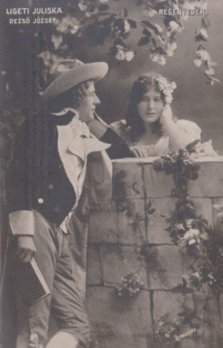 Ligeti Juliska és Dezső József (Regényesek) (képeslap)