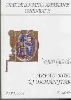 Wenzel Gusztáv - Árpád-kori új okmánytár IX. kötet