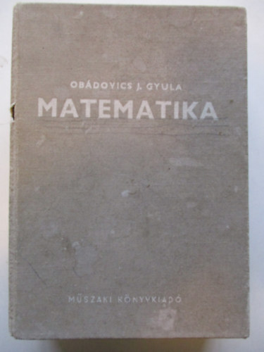 Obdovics Jzsef Gyula - Matematika