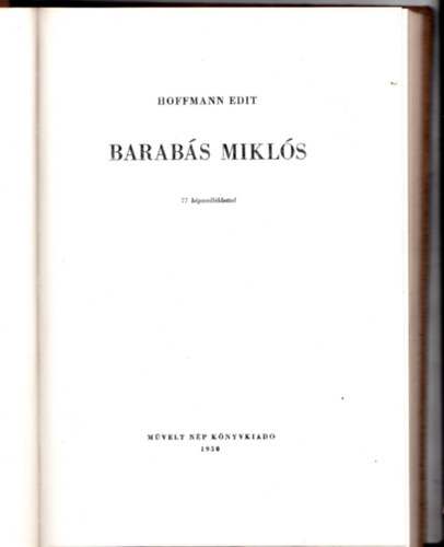 Hoffmann Edit - Barabás Miklós