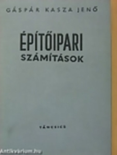 G�sp�r Kasza Jen� - �p�t�ipari sz�m�t�sok