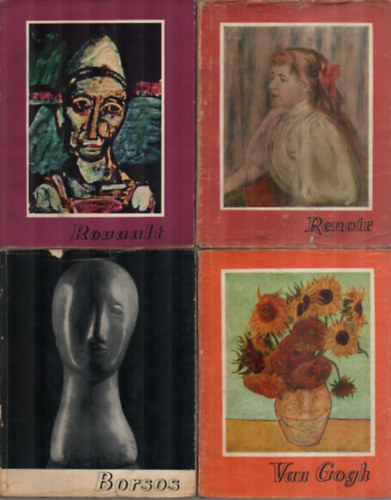 Dvid Katalin, Gyula Lszl, Somos Mikls, Farkas Zoltn - 4 db Mvszet kisknyvtra egytt: Renoir, Rouault, Borsos, Van Gogh.