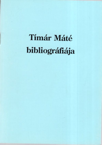 Fehr Jzsef - Tmr Mt bibliogrfija