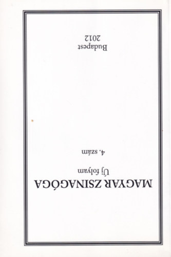 Magyar Zsinagga j folyam 4. szm