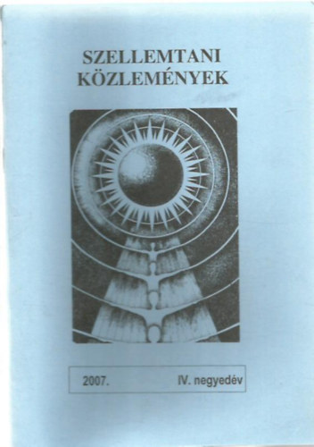 Szellemtani kzlemnyek 2007. I-IV. negyedv teljes