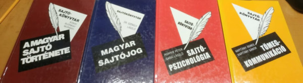 Kapitny gnes-Kapitny Gbor, Popper Pter, Garai Lszl, Dr. Szkely Lszl - 4 db Sajtknyvtr: A magyar sajt trtnete + Magyar sajtjog + Sajtpszicholgia + Tmegkommunikci