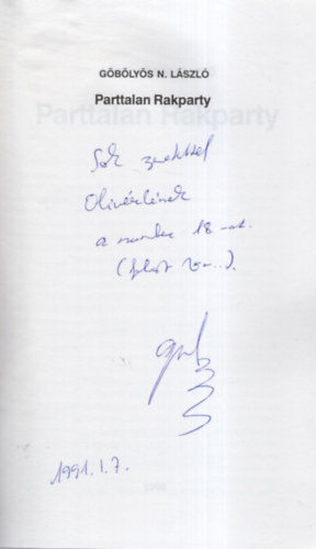 Gblys N. Lszl - Parttalan Rakparty - Dediklt