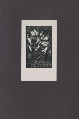 Ex Libris Andrusk Kroly (eredeti nyomat)