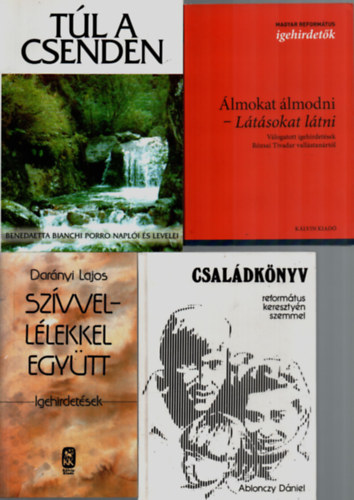 Darnyi Lajos, Ablonczy Dniel - 4 db Vallsi knyv egytt: lmokat lmodni-ltsokat ltni, Csaldknyv, Szvvel-llekkel egytt, Tl a csenden.