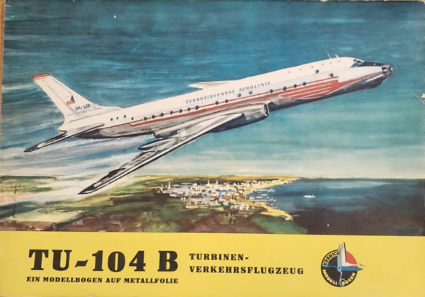 Modell-bogen Tu-104 B (kiv�ghat� makett, 1:50)