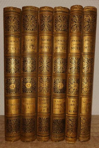 Jókai Mór - 6 kötet Jókai Mór Nemzeti díszkiadásából: Fráter György I-II., A lőcsei fehér asszony, A játékos, aki nyer, Névtelen vár II.