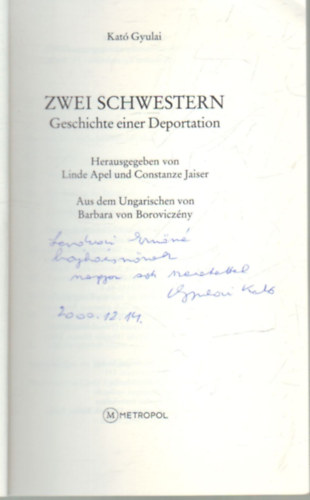 Kat Gyulai - Zwei Schwestern