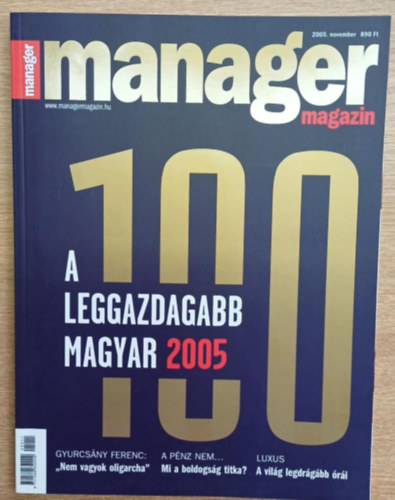 Mong Attila (fszerk.) - Manager magazin 2005. november