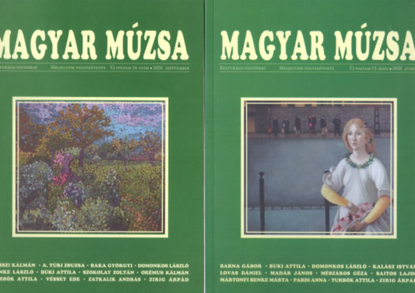 Bertha Zoltán, Cs. Varga István, Domonkos László - 4 db Magyar Múzsa: 2020. június, szeptember, október, december