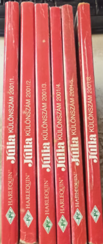 Tbb szerz - 6 db Jlia klnszm 2001. vfolyam 1-6 ktet (teljes)