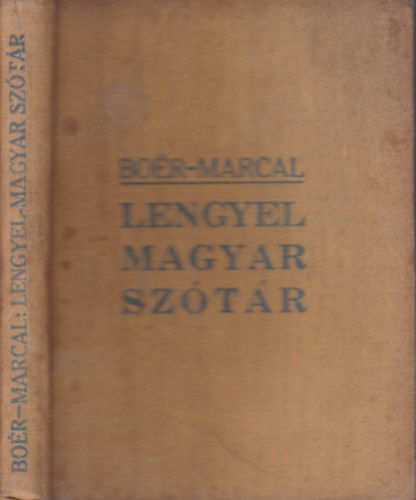 Boér György - Marcal János - Lengyel-magyar szótár