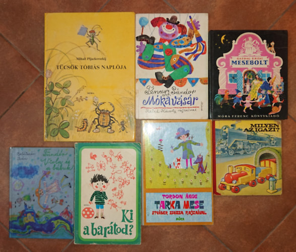 Gazdag Erzsi, Boldizsr Ivn, Tordon kos, Tnagy Sndor - 7 klasszikus meseknyv vodsoknak: Milyen az igazi?, MEsebolt, Tndr Viola s a bbuk, Ki a bartod?, Tarka mese, Mkavsr, Tcsk Tbis naplja