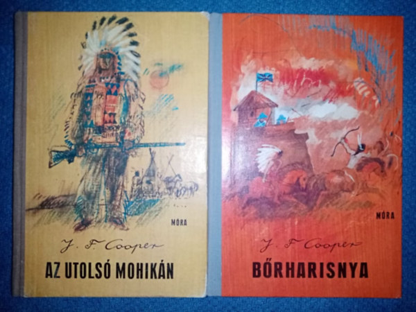 Fenimore James Cooper, Rnaszegi Mikls (szerk.), Rz dm (ford.), Wrtz dm (illusztrtor), Szinnai Tivadar (ford.) - Az utols mohikn (The Last of the Mohicans) + Brharisnya (The Pioneers) - Rz dm s Szinnai Tivadar fordtsban; Wrtz dm rajzaival