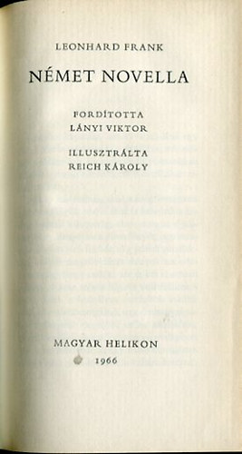 Leonhard Frank - Német novella