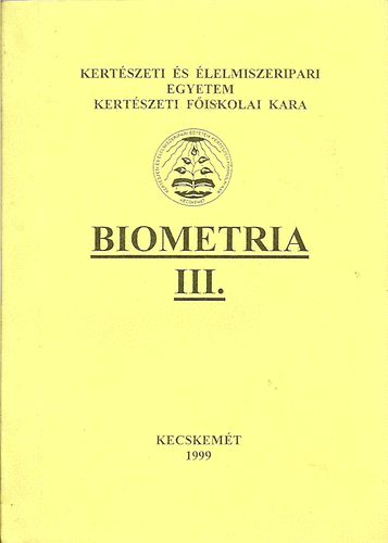 Szalai Jnos - Biometria III.