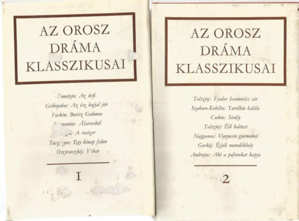 Eurpa Knyvkiad - Az orosz drma klasszikusai I-II.